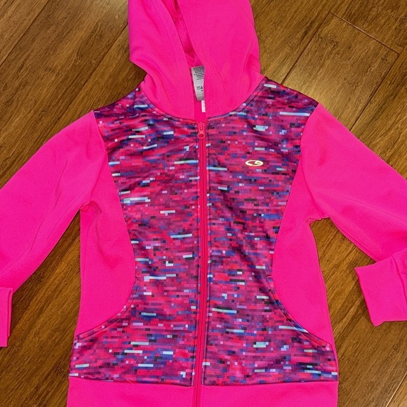 C9 Champion girls hot pink pixelated jacket and leggings size medium (7/8) NWOT - Picture 2 of 8